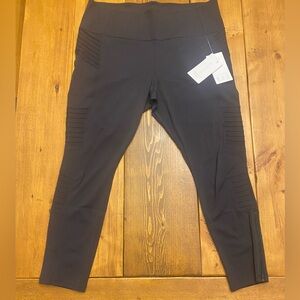 *NWT* Athleta Delancey Moto Tight - Out of Stock Online - Black - 2XL